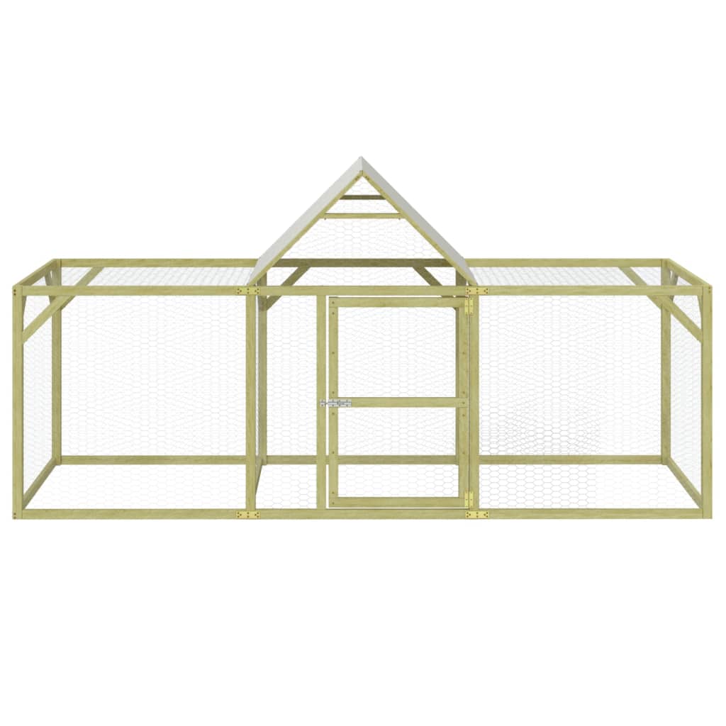 VidaXL Kippenhok 300x100x150 cm geïmpregneerd massief grenenhout