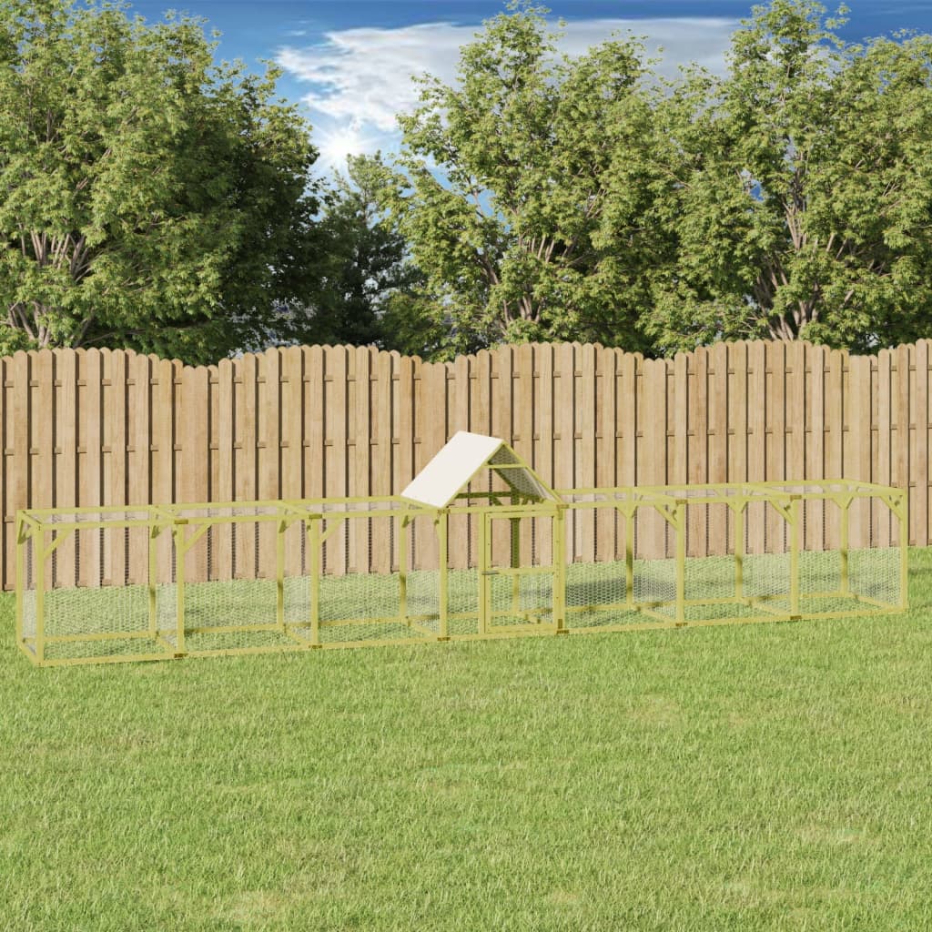 VidaXL Kippenhok 700x100x150 cm geimpregneerd massief groenhout