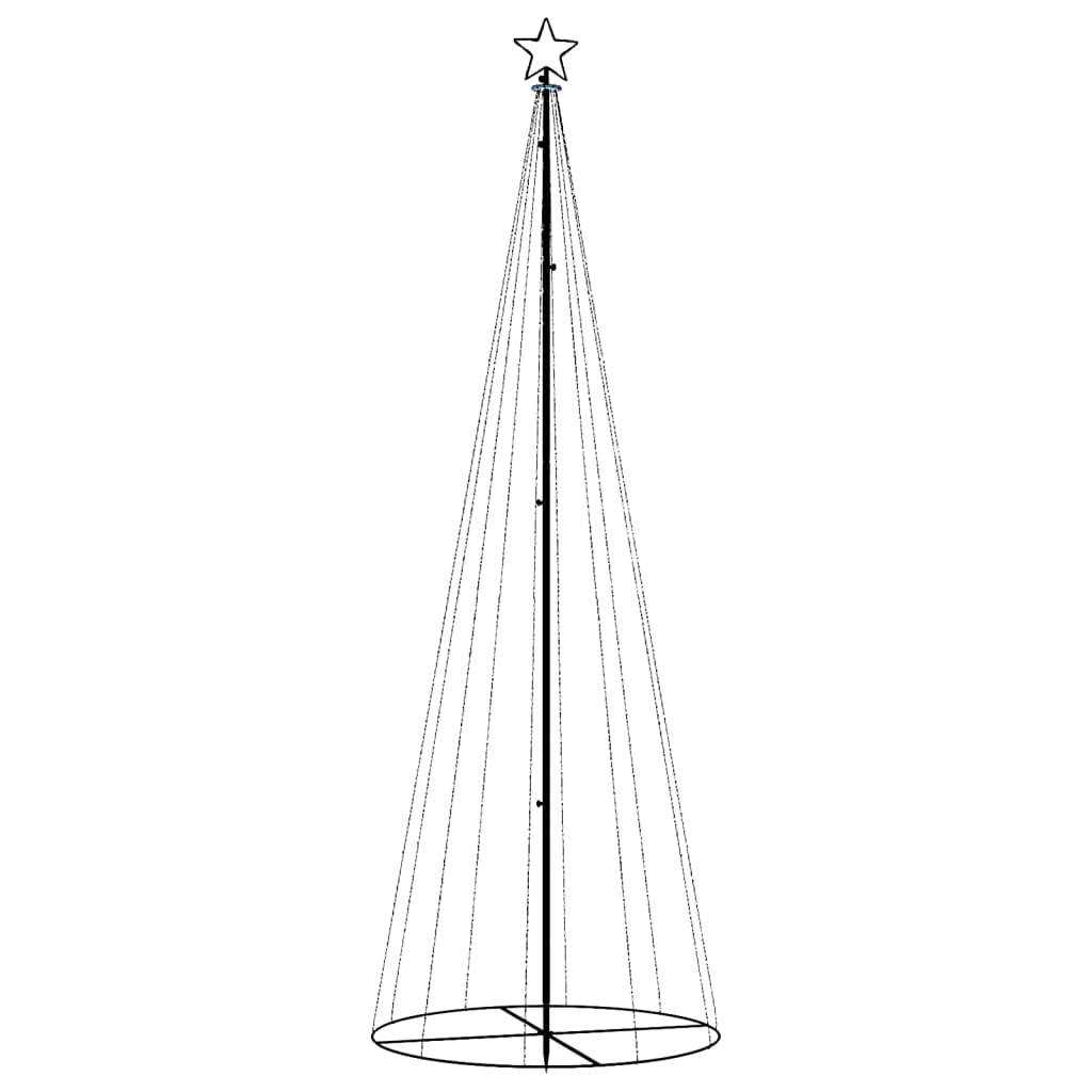 VidaXL Kegelkerstboom 310 LED's 100x300 cm koudwit