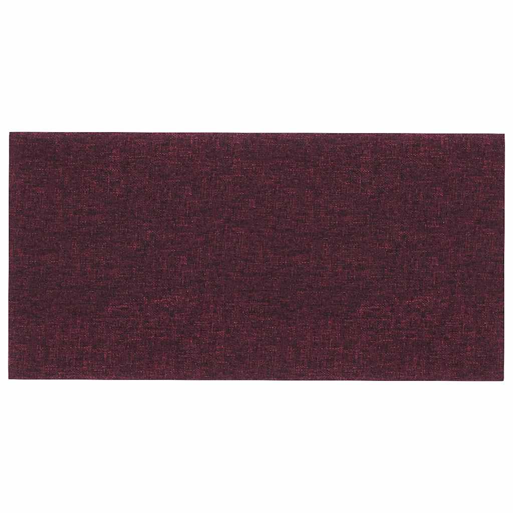 Vidaxl wandpanelen 12 st 0,54 m² 30x15 cm stof paars