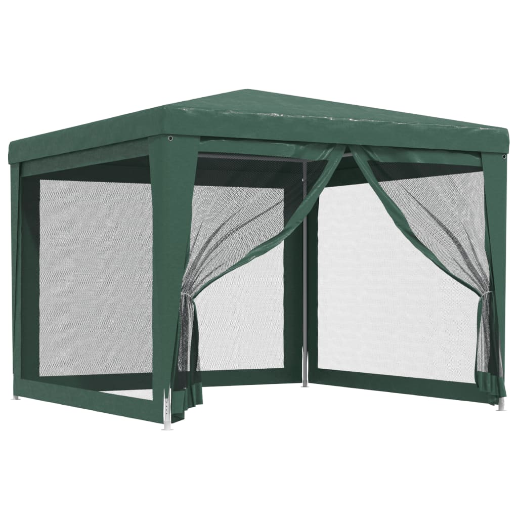 Vidaxl partytent met 4 gaas zijwanden 3x3m hdpe groen