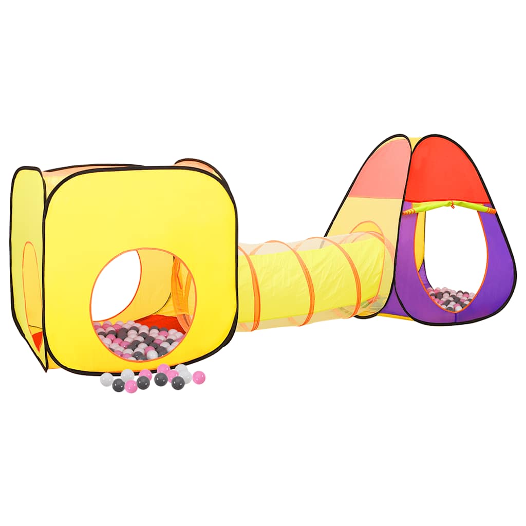 Vidaxl kinderspeeltent met 250 ballen 255x80x100 cm meerkleurig