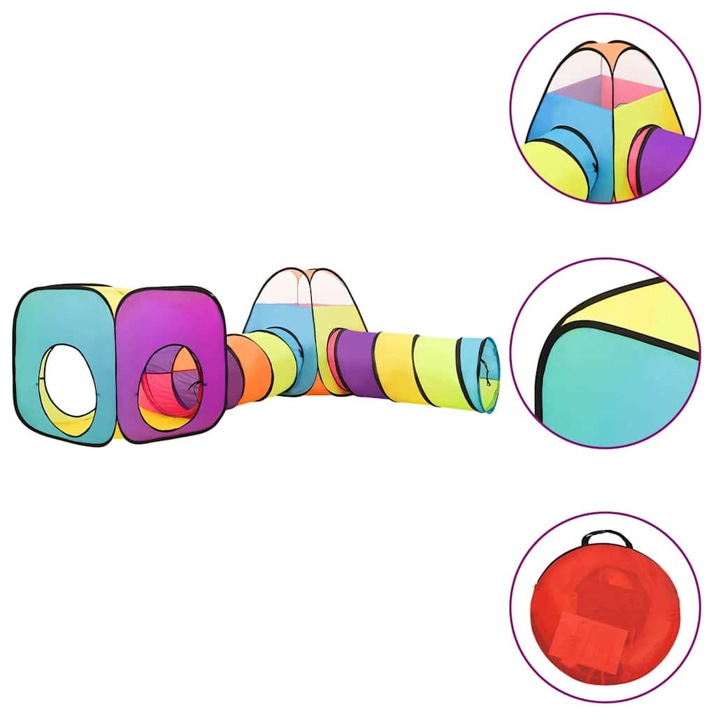 Vidaxl kinderspeeltent met 250 ballen 190x264x90 cm meerkleurig