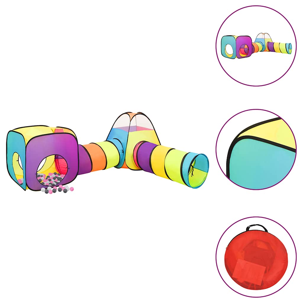 Vidaxl kinderspeeltent met 250 ballen 190x264x90 cm meerkleurig