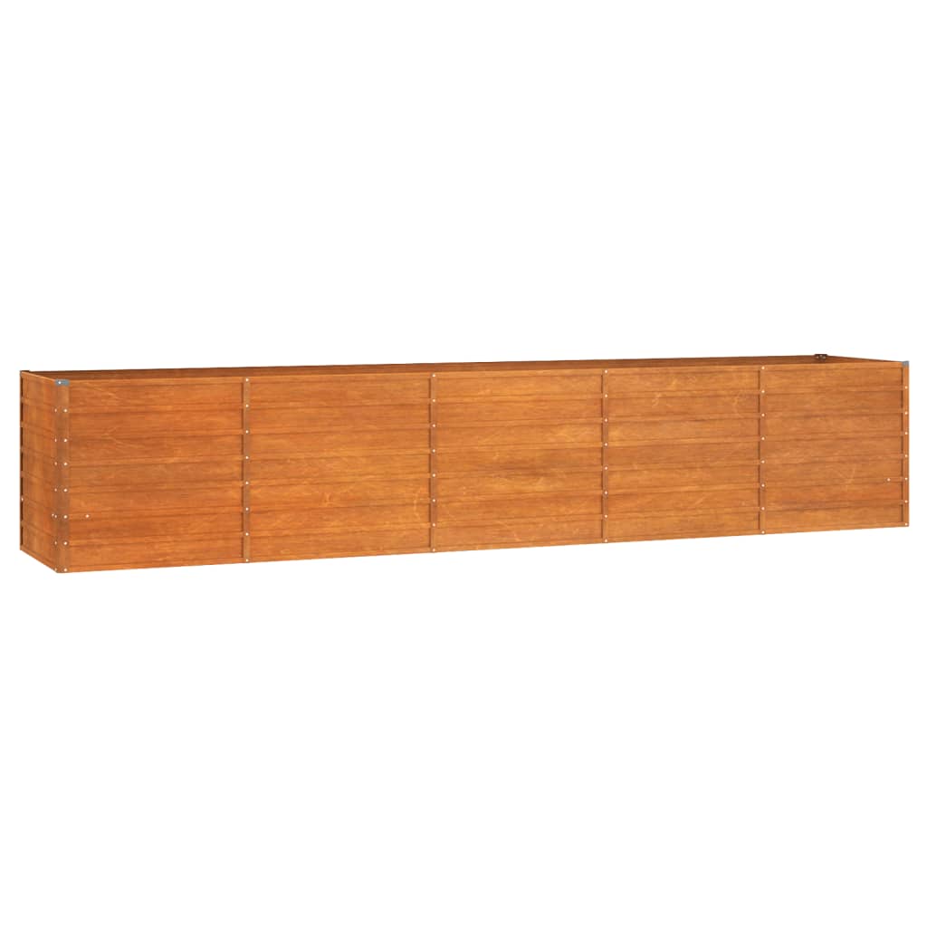 VidaXL Plantenbak 400x80x77 cm cortenstaal roestig