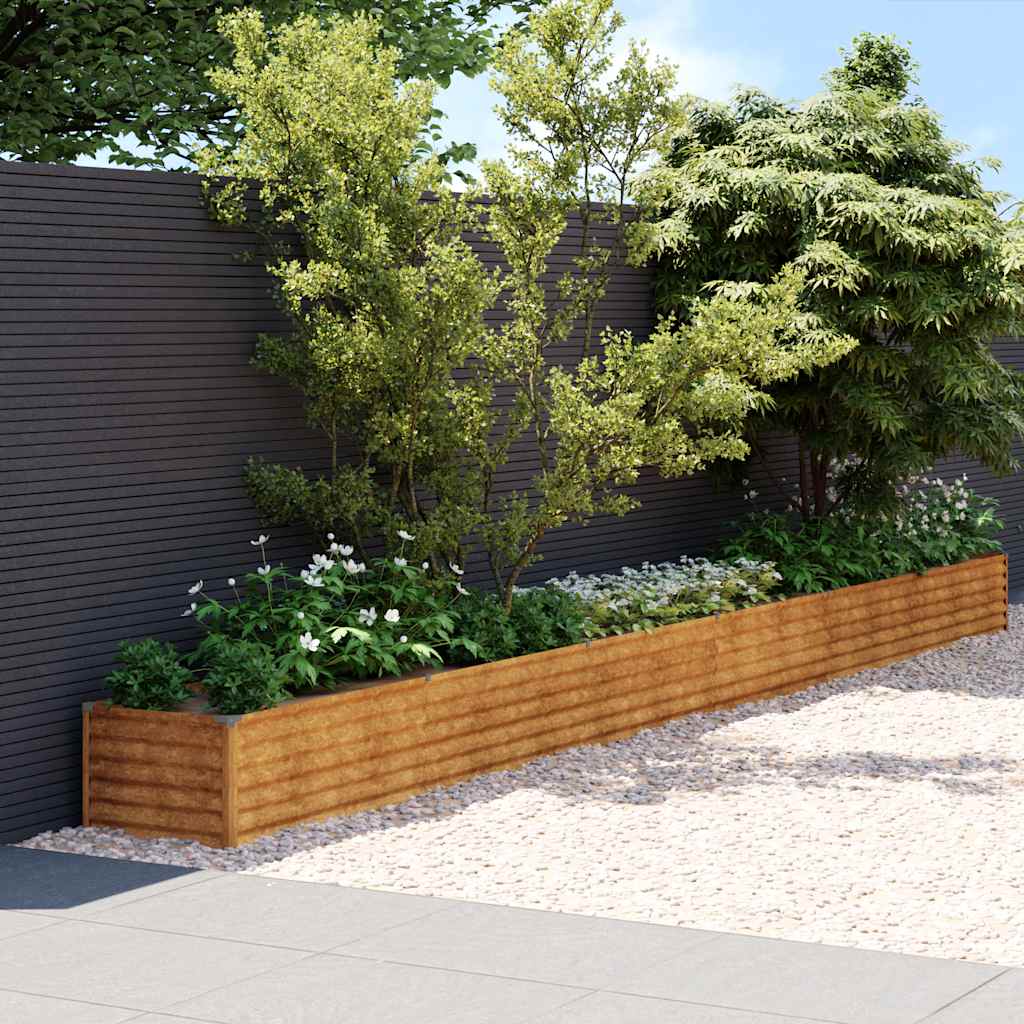 VidaXL Plantenbak 580x50x36 cm cortenstaal