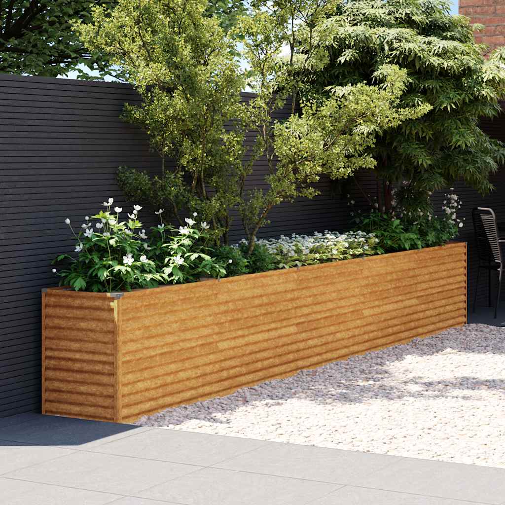 Vidaxl plantenbak 482x50x69 cm cortenstaal