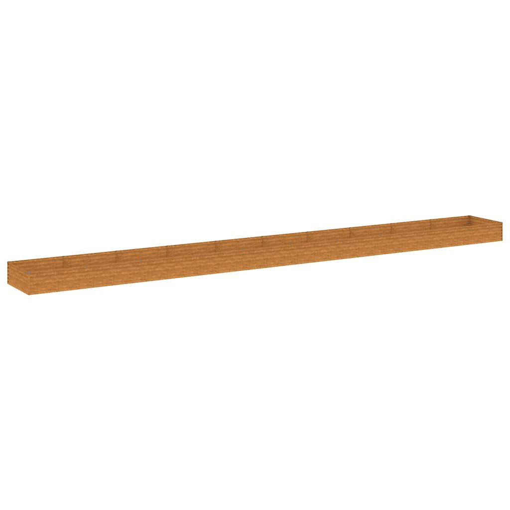 Vidaxl plantenbak 960x100x36 cm cortenstaal