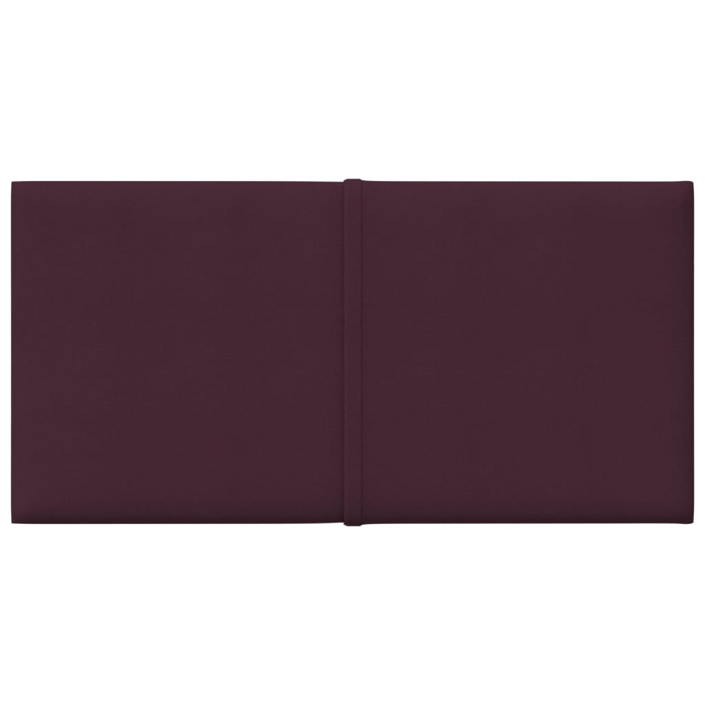 VidaXL Wandpanelen 12 st 0,54 m² 30x15 cm stof paars