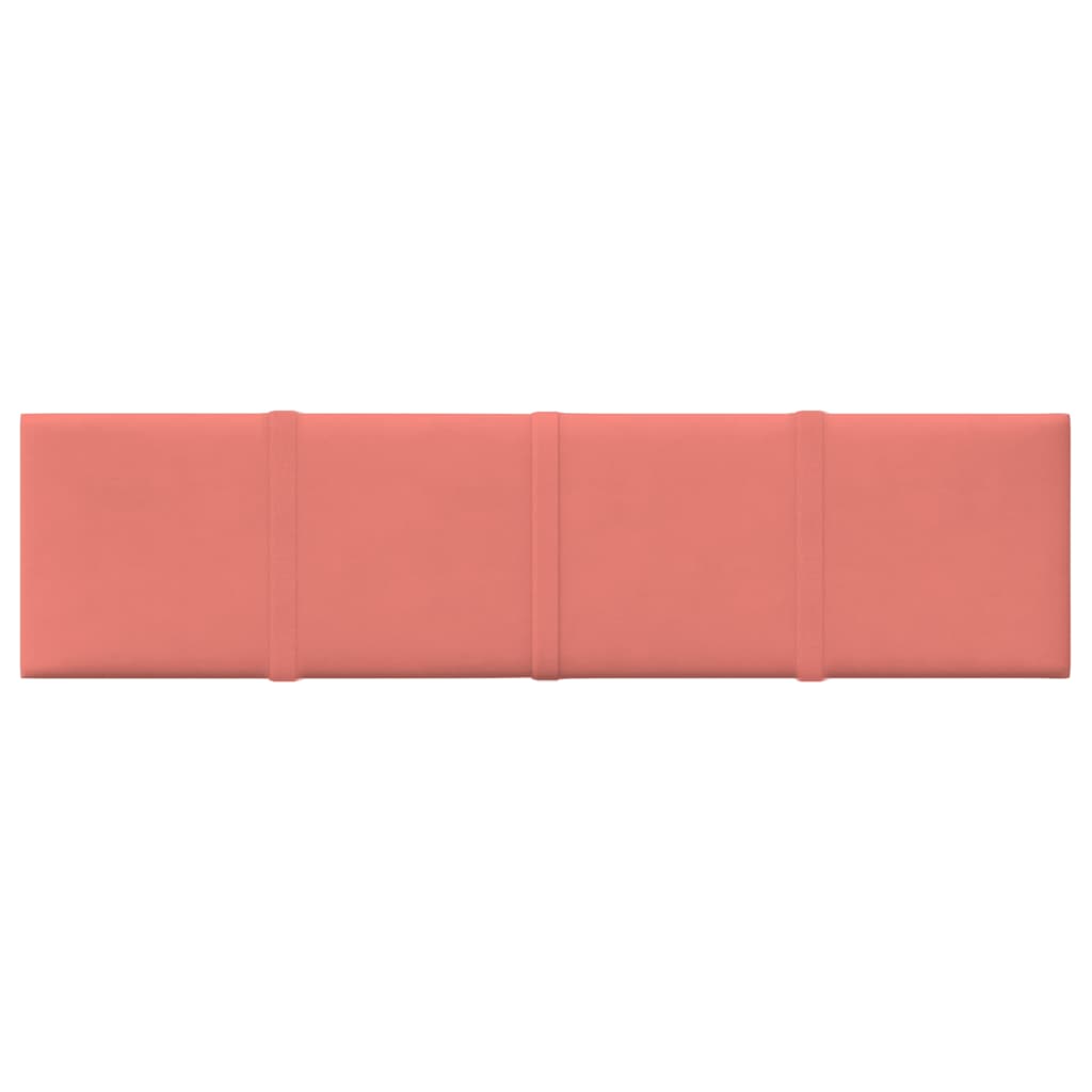 VidaXL Wandpanelen 12 st 1,08 m² 60x15 cm fluweel roze