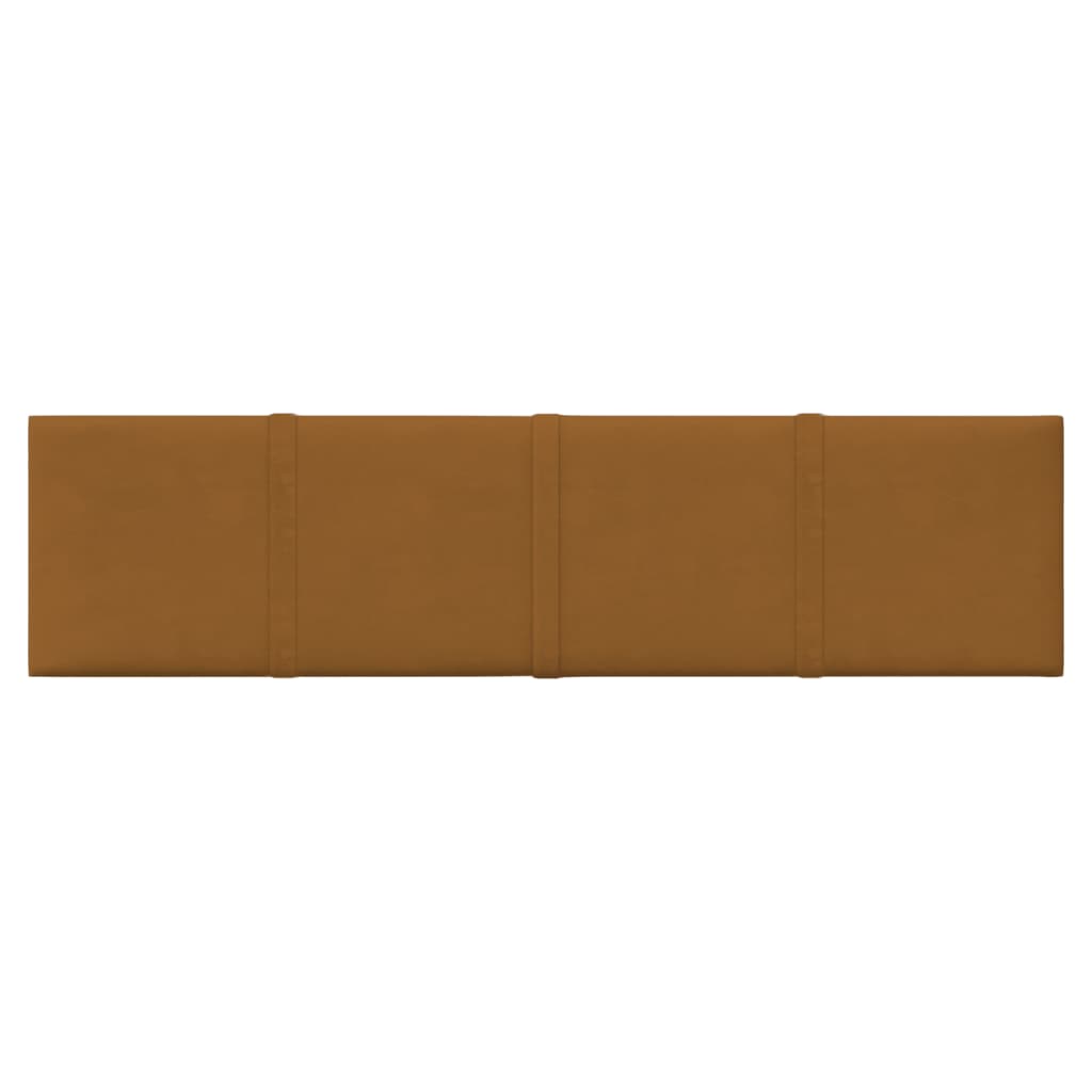 Vidaxl wandpanelen 12 st 1,08 m² 60x15 cm fluweel bruin