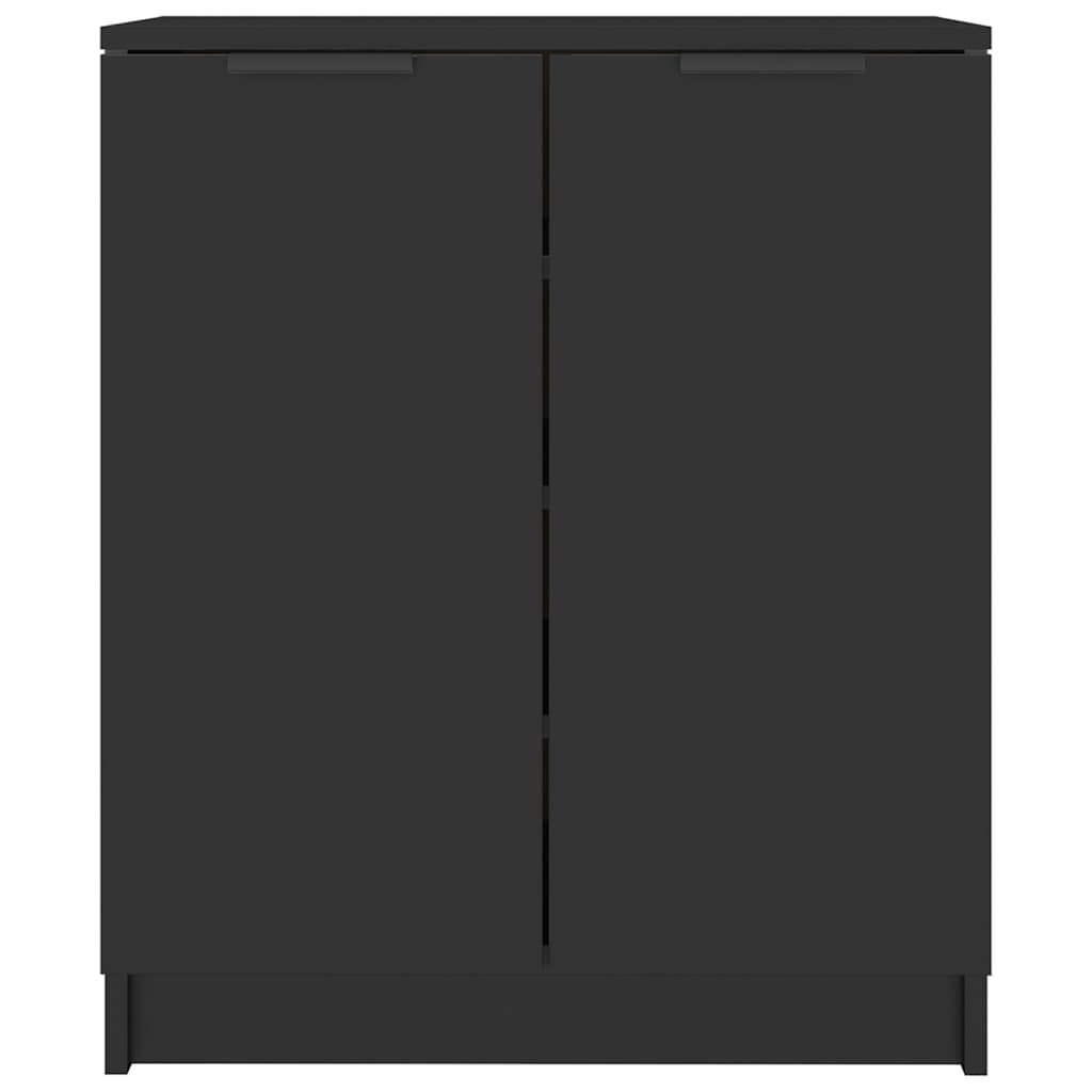 Vidaxl schoenenkast 59x35x70 cm bewerkt hout zwart