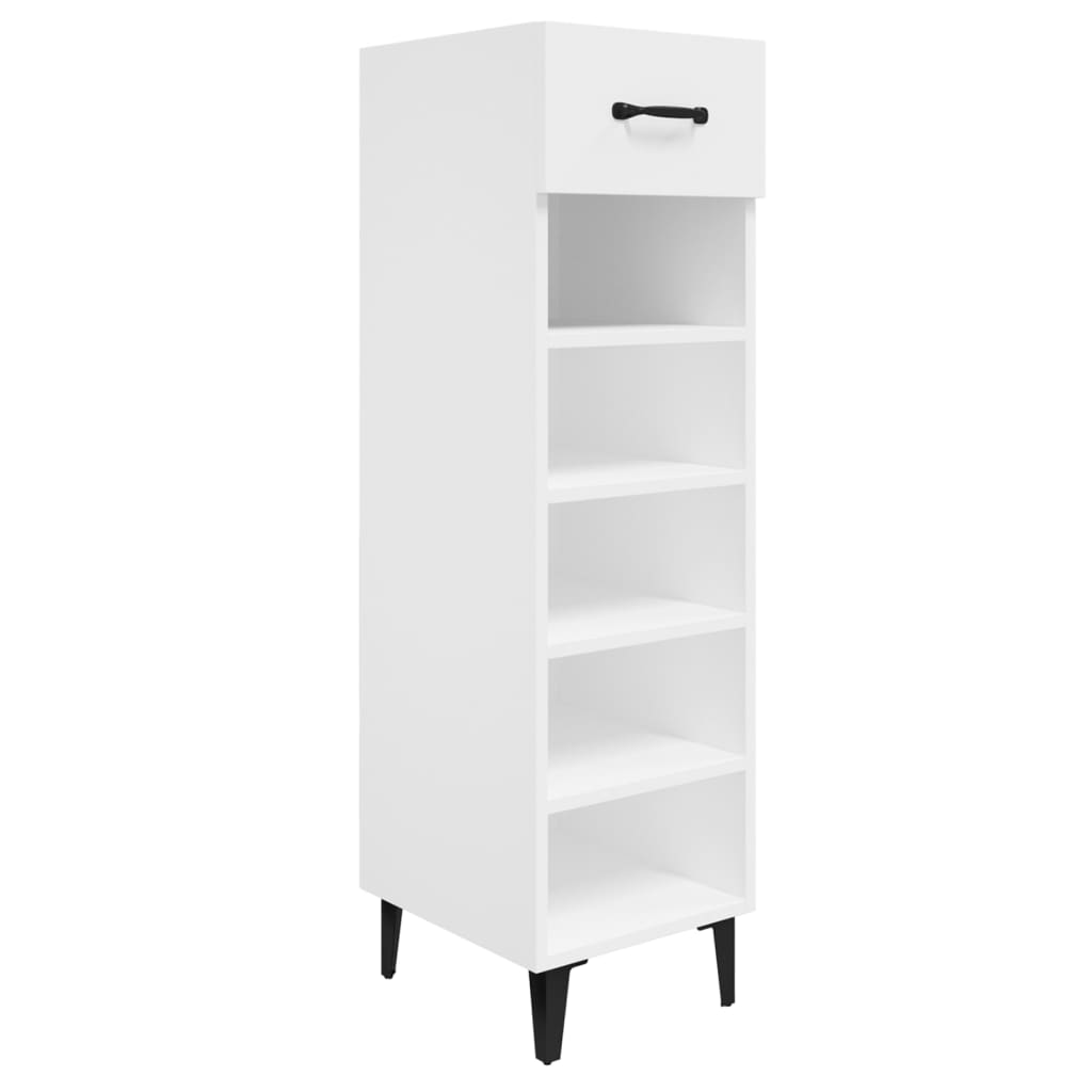 VidaXL Schoenenkast 30x35x105 cm bewerkt hout wit