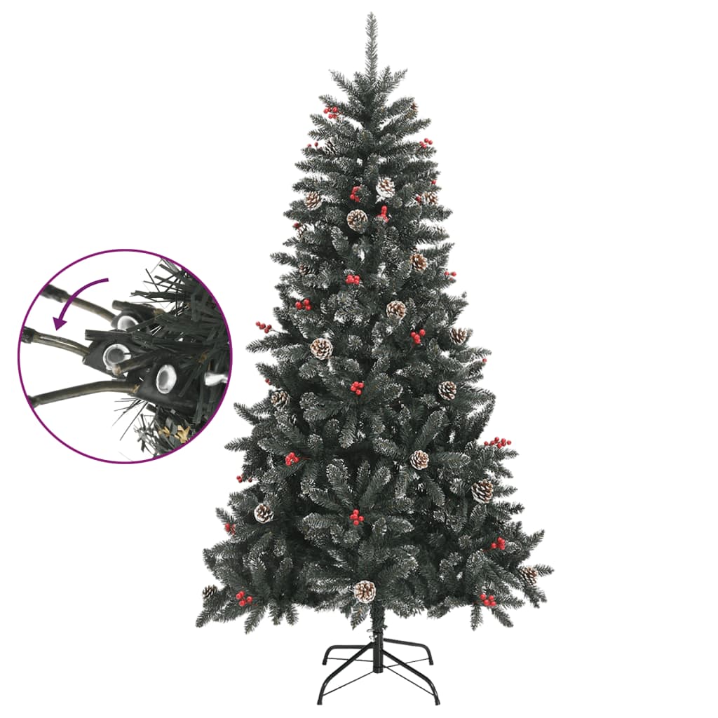 Vidaxl kunstkerstboom met standaard 180 cm pvc groen