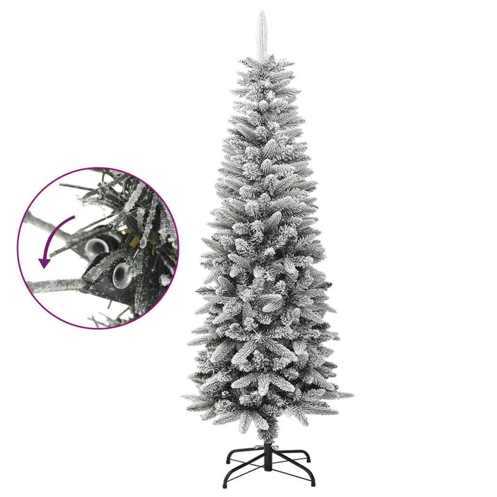 VidaXL Kunstkerstboom met sneeuw klein 150 cm PVC en PE