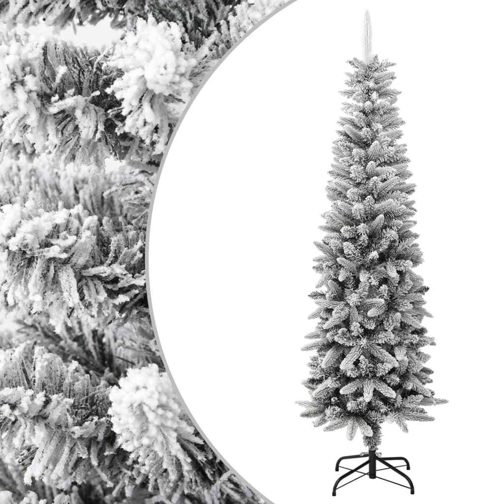 VidaXL Kunstkerstboom met sneeuw klein 180 cm PVC en PE