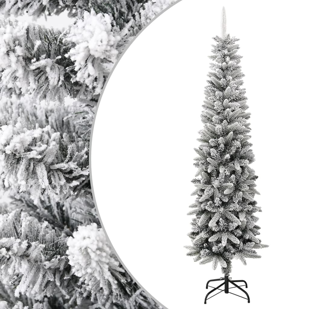 VidaXL Kunstkerstboom met sneeuw klein 240 cm PVC en PE