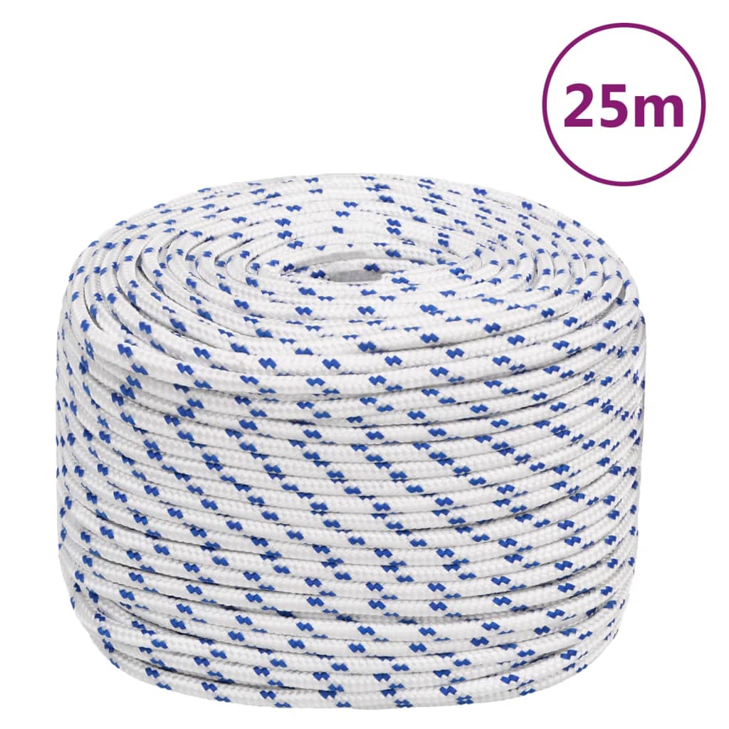 VidaXL Laarstouw 10 mm 25 m polypropyleen wit