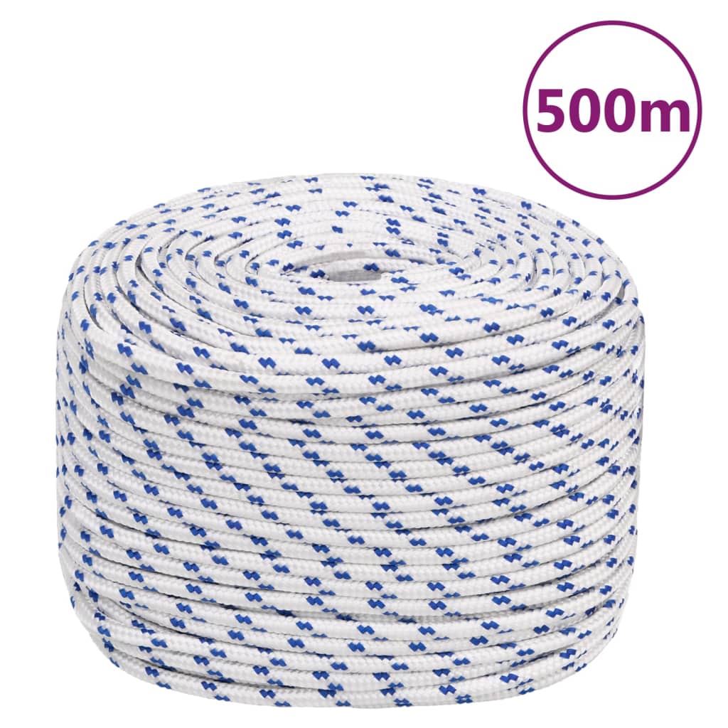 Vidaxl laars touw 10 mm 500 m polypropyleen wit