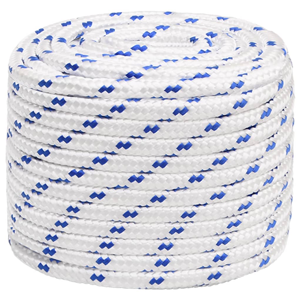 Vidaxl laarstouw 18 mm 100 m polypropyleen wit