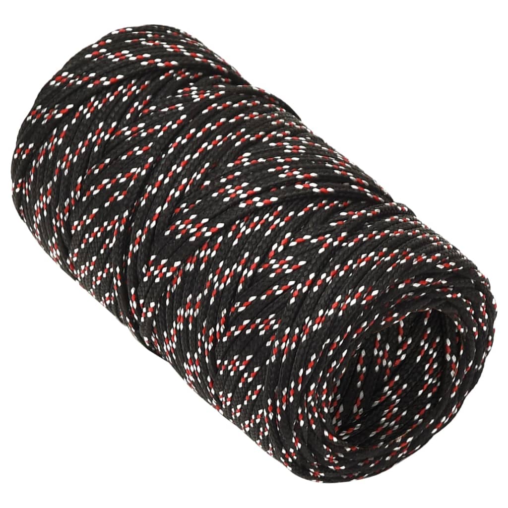 Vidaxl laars touw 2 mm 100 m polypropyleen zwart