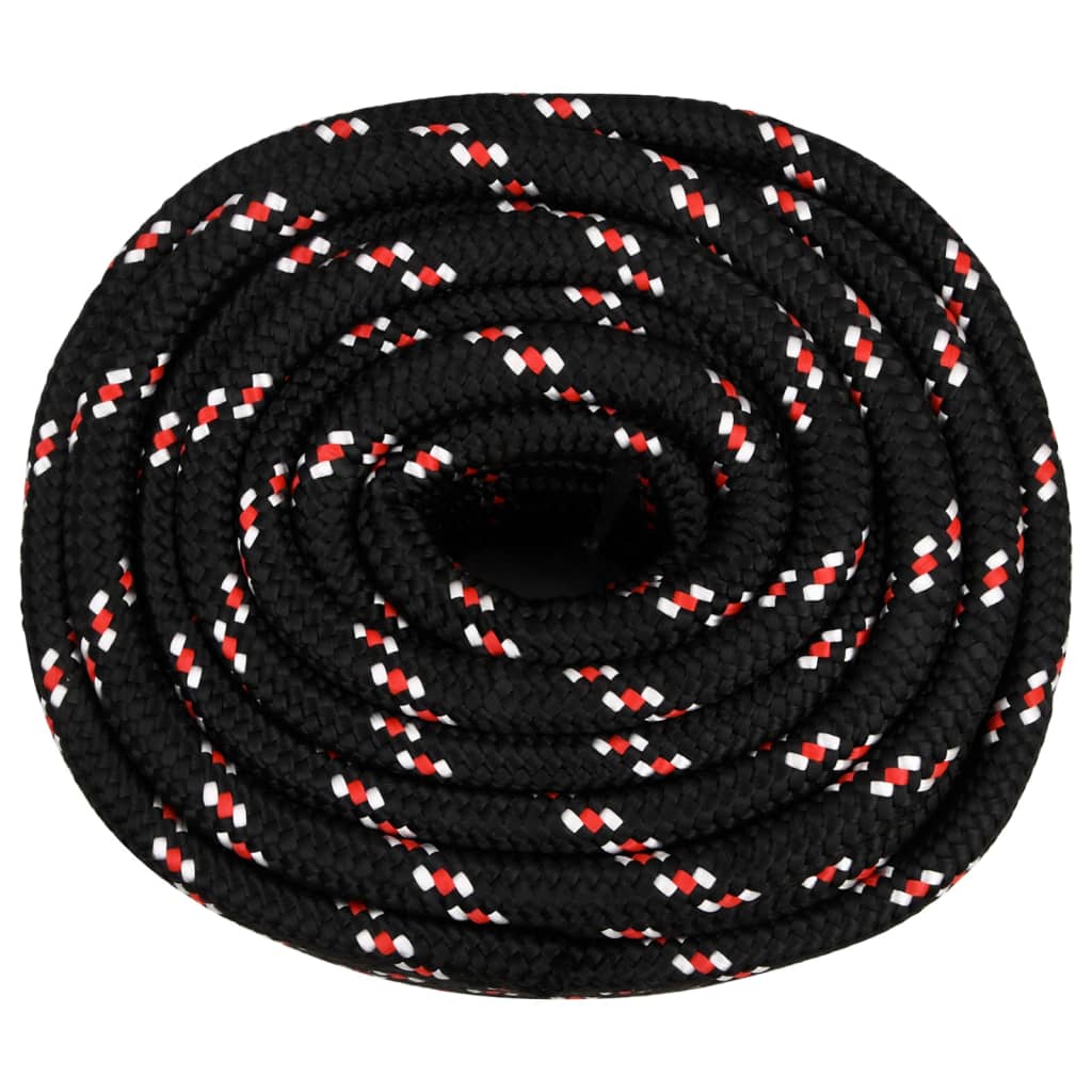 Vidaxl laars touw 20 mm 25 m polypropyleen zwart