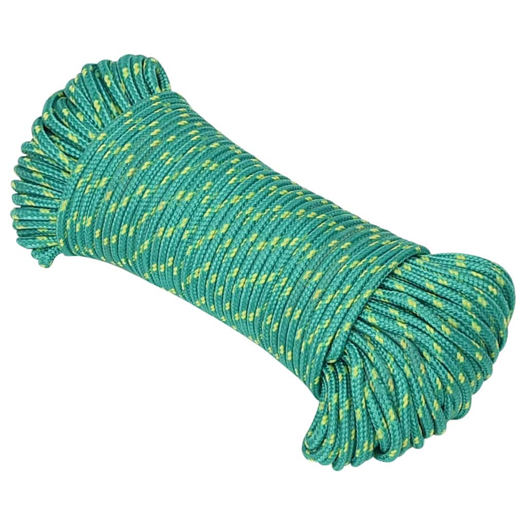 Vidaxl boottouw 5 mm 500 m polypropyleen groen