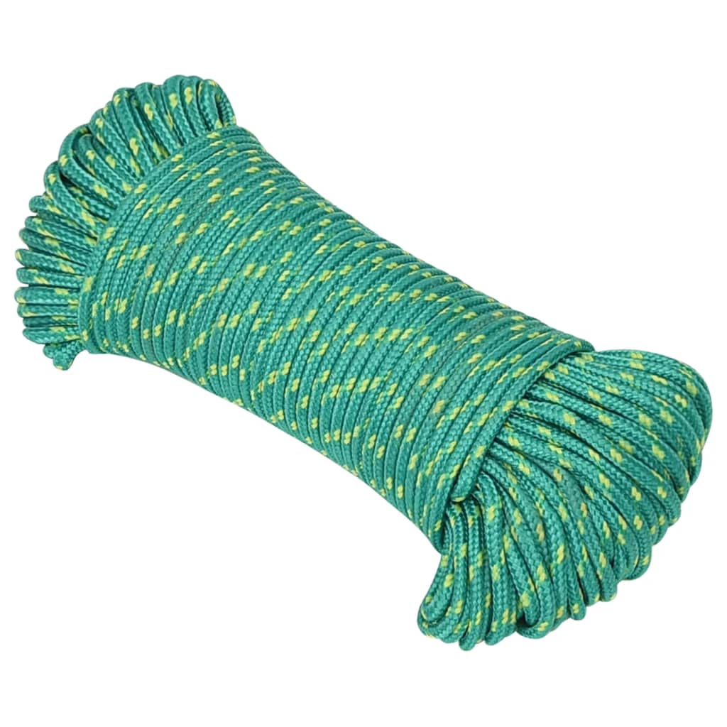 Vidaxl boottouw 5 mm 500 m polypropyleen groen