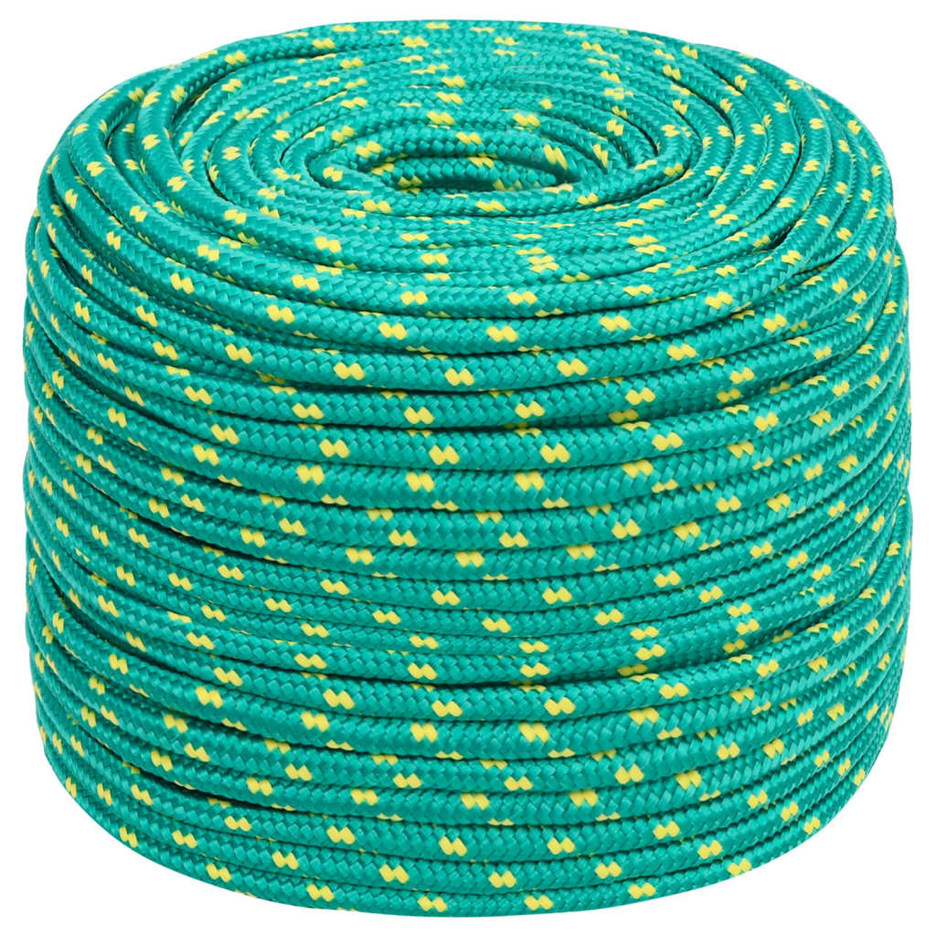 Vidaxl boottouw 6 mm 25 m polypropyleen groen