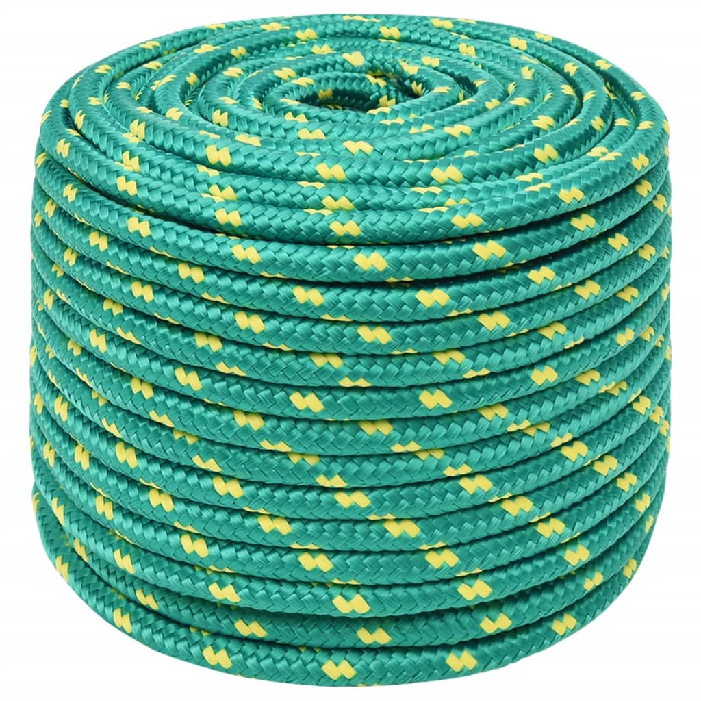Vidaxl boottouw 14 mm 250 m polypropyleen groen