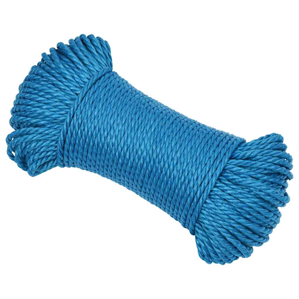 Vidaxl werktouw 3 mm 500 m polypropeen blauw