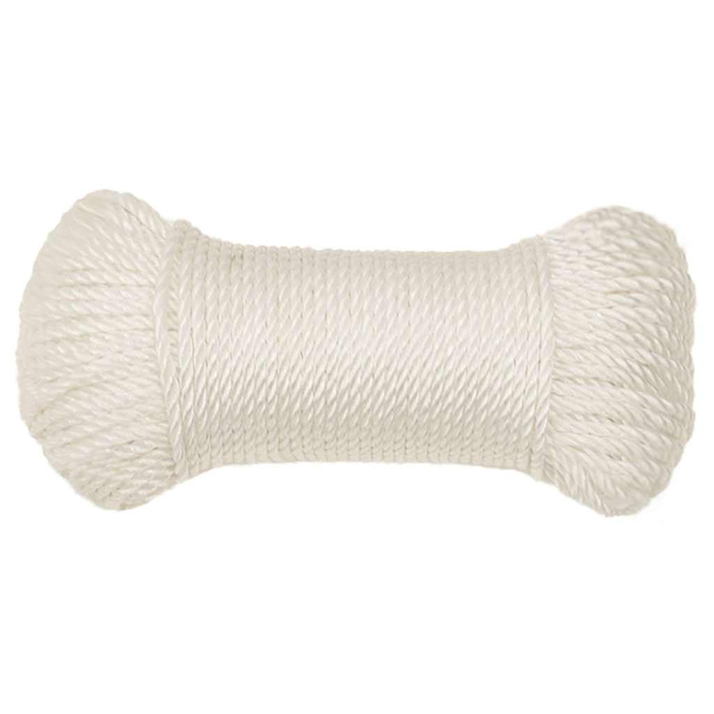 Vidaxl werktouw 6 mm 25 m polypropeen wit