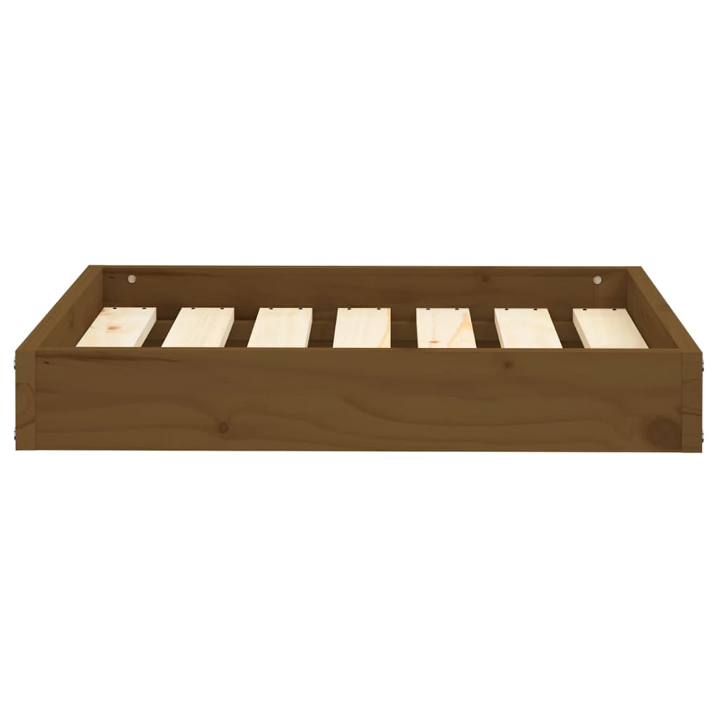 Vidaxl hondenmand 61,5x49x9 cm massief groenhout honingbruin