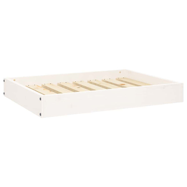 Vidaxl hondenmand 71,5x54x9 cm massief grenenhout wit