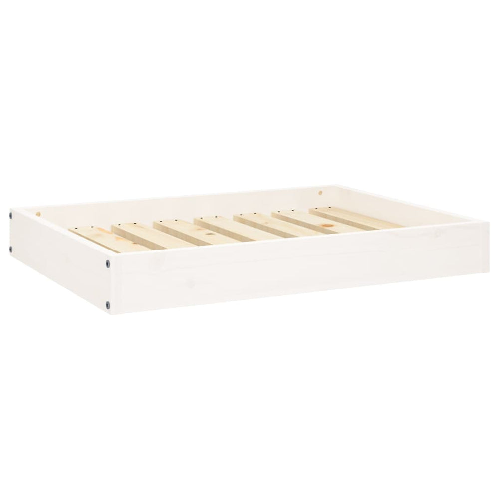 Vidaxl hondenmand 71,5x54x9 cm massief grenenhout wit
