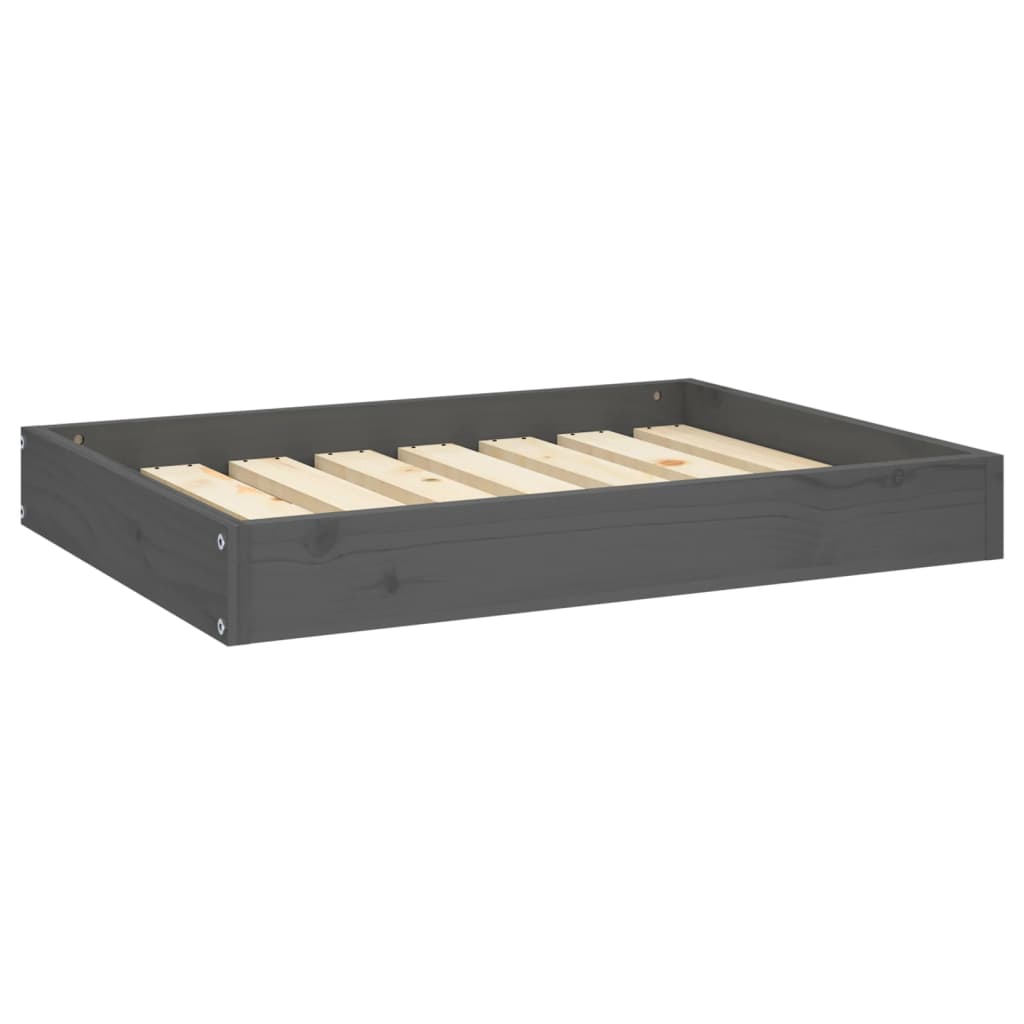 VidaXL Hondenmand 71,5x54x9 cm massief groenenhout grijs