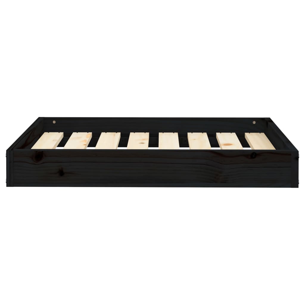 VidaXL Hondenmand 71,5x54x9 cm massief groenenhout zwart