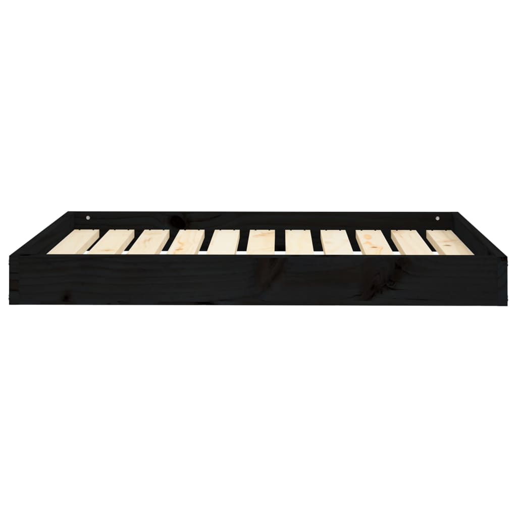 VidaXL Hondenmand 91,5x64x9 cm massief groenenhout zwart