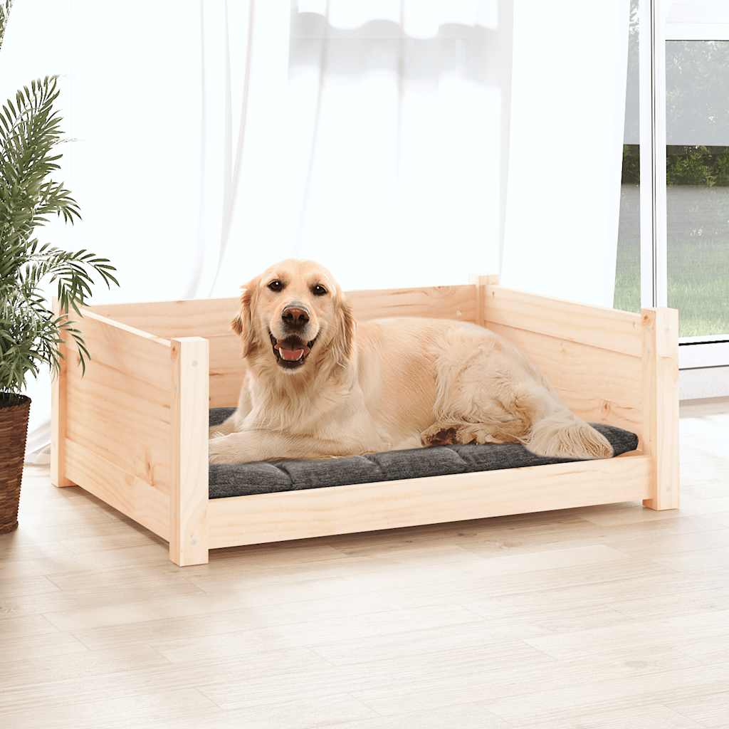 VidaXL Hondenmand 75,5x55,5x28 cm massief groenhout