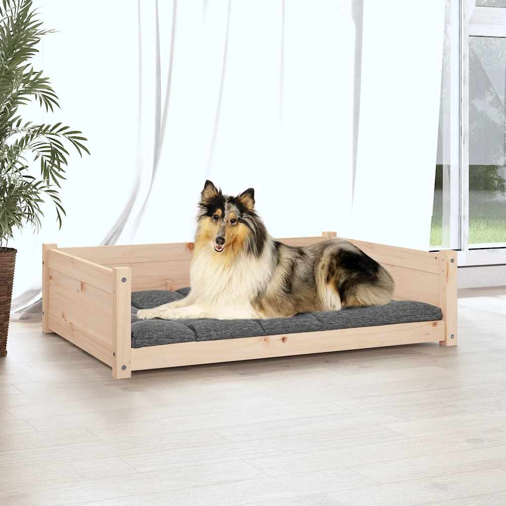 VidaXL Hondenmand 95,5x65,5x28 cm massief grenenhout