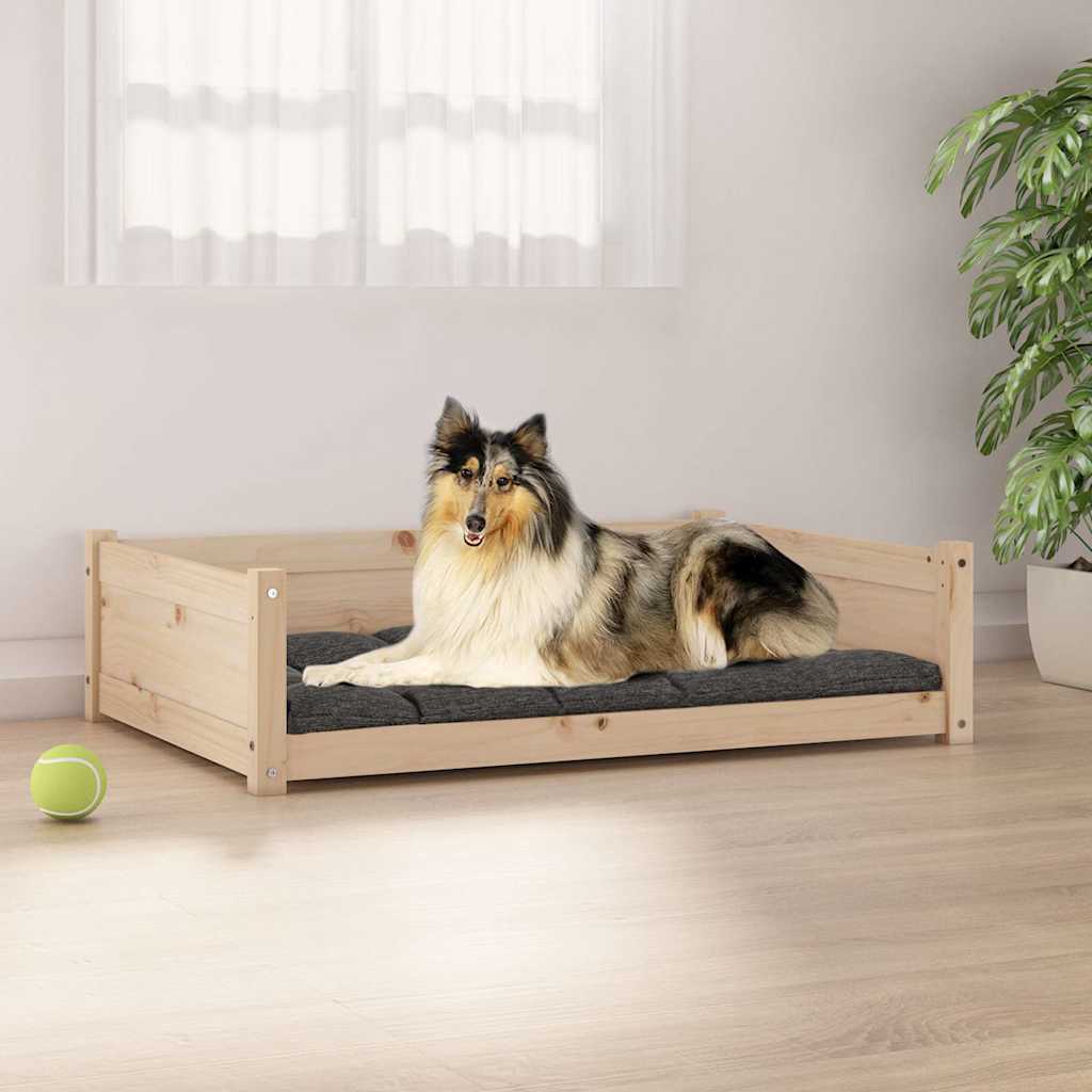 VidaXL Hondenmand 95,5x65,5x28 cm massief grenenhout