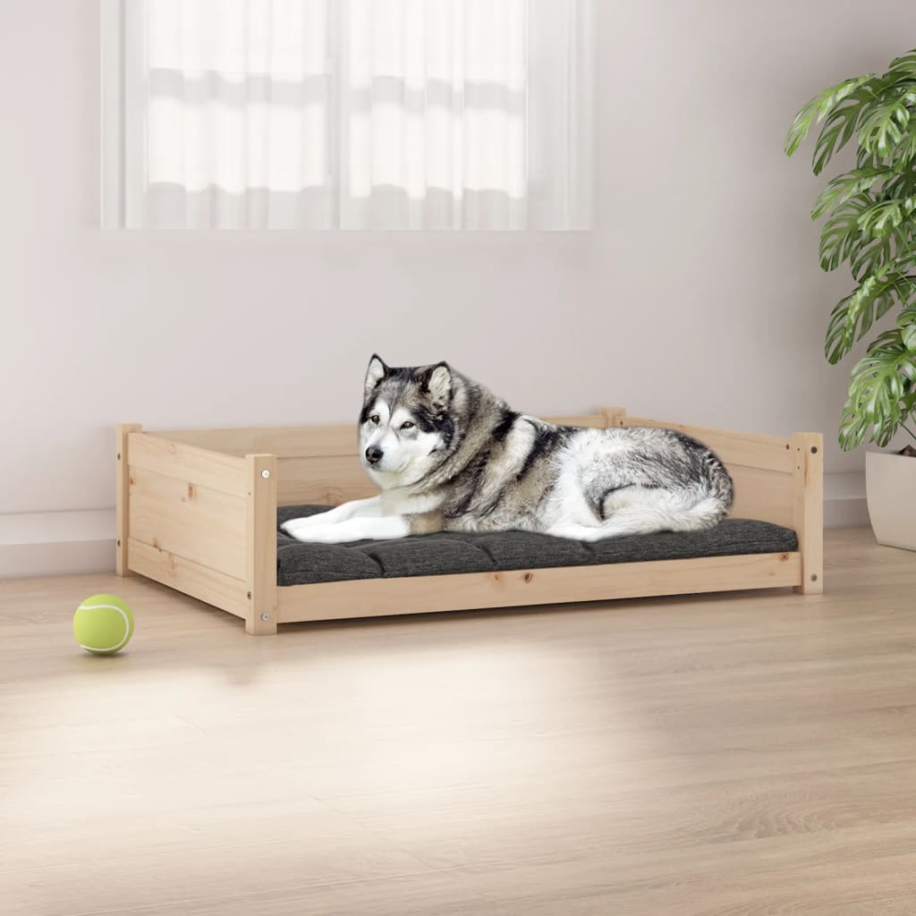 VidaXL Hondenmand 105,5x75,5x28 cm massief groenhout