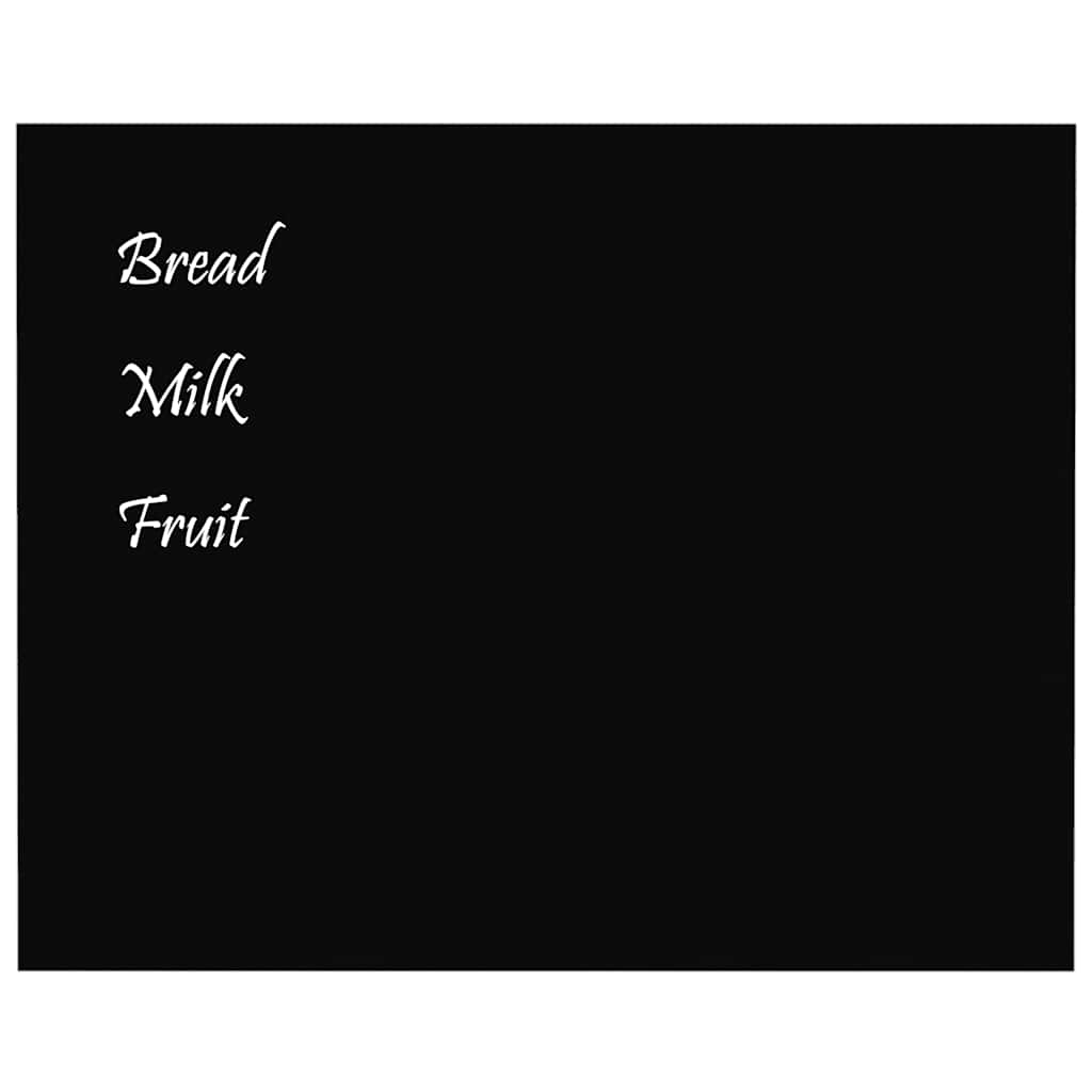 Vidaxl magneetbord voor aan de wand 50x40 cm gehard glas zwart