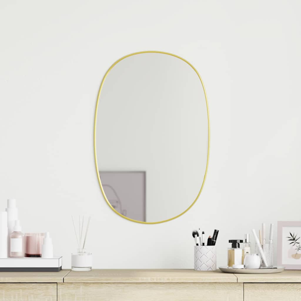 Vidaxl wandspiegel 60x40 cm goudkleurig