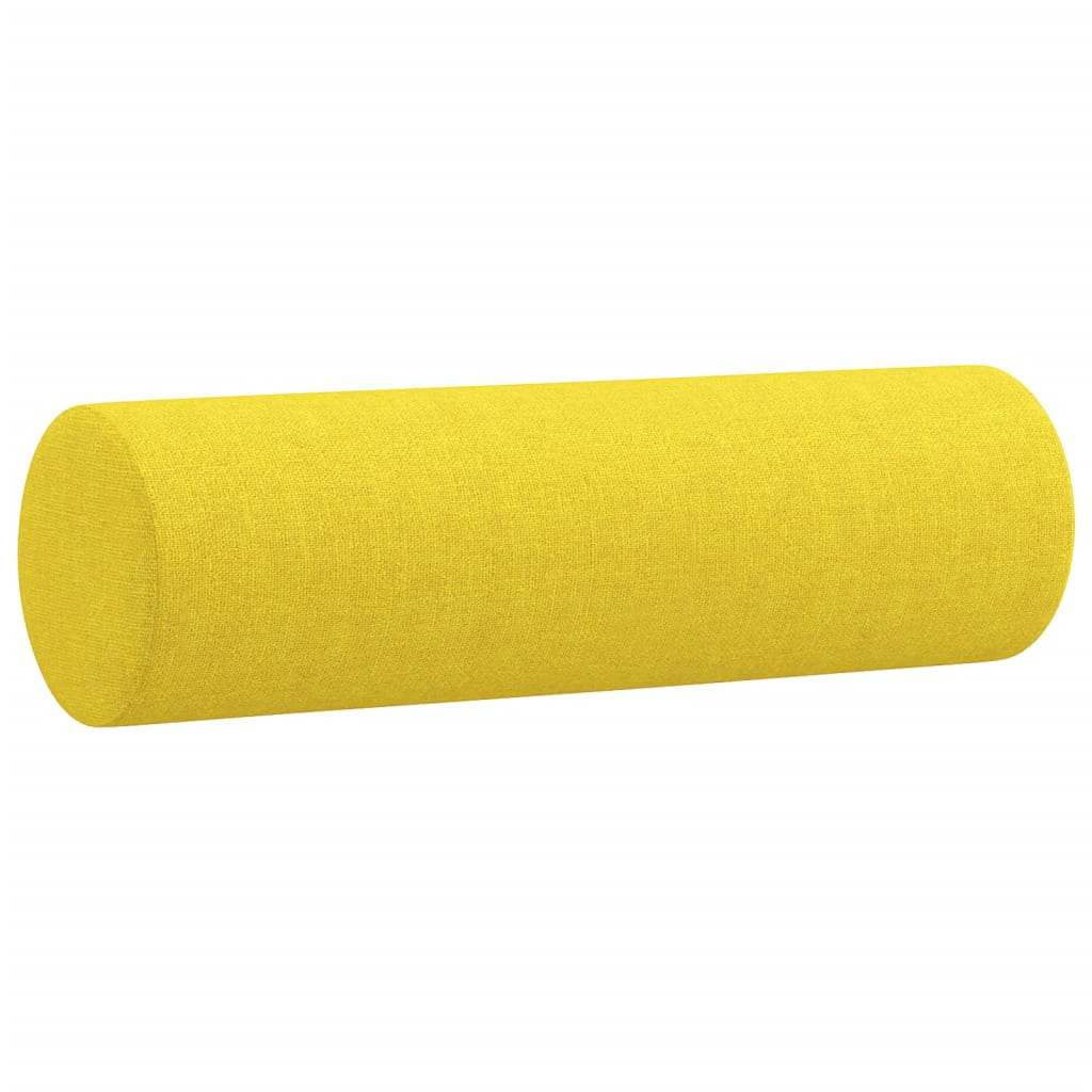 Vidaxl sierkussens 2 st 15x50 cm stof lichtgeel