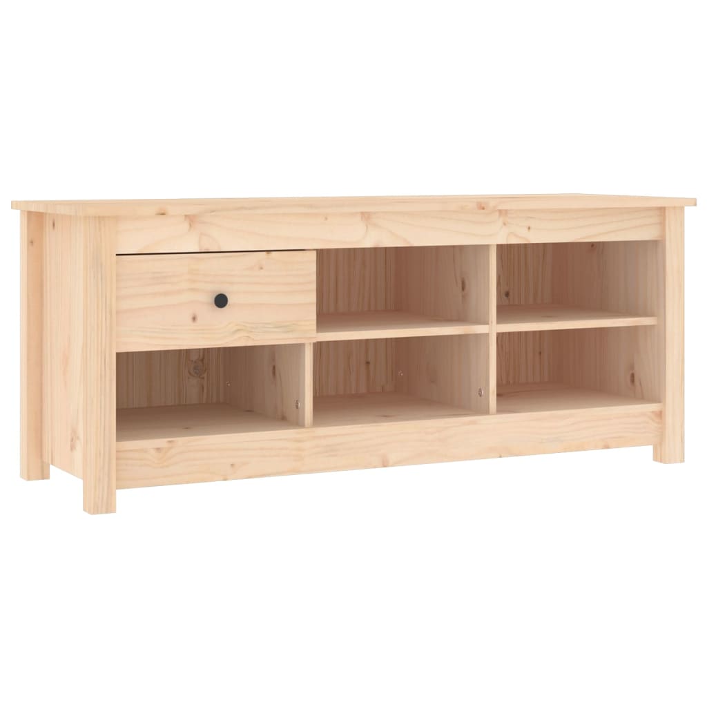 Vidaxl schoenenkast 110x38x45,5 cm massief groenhout