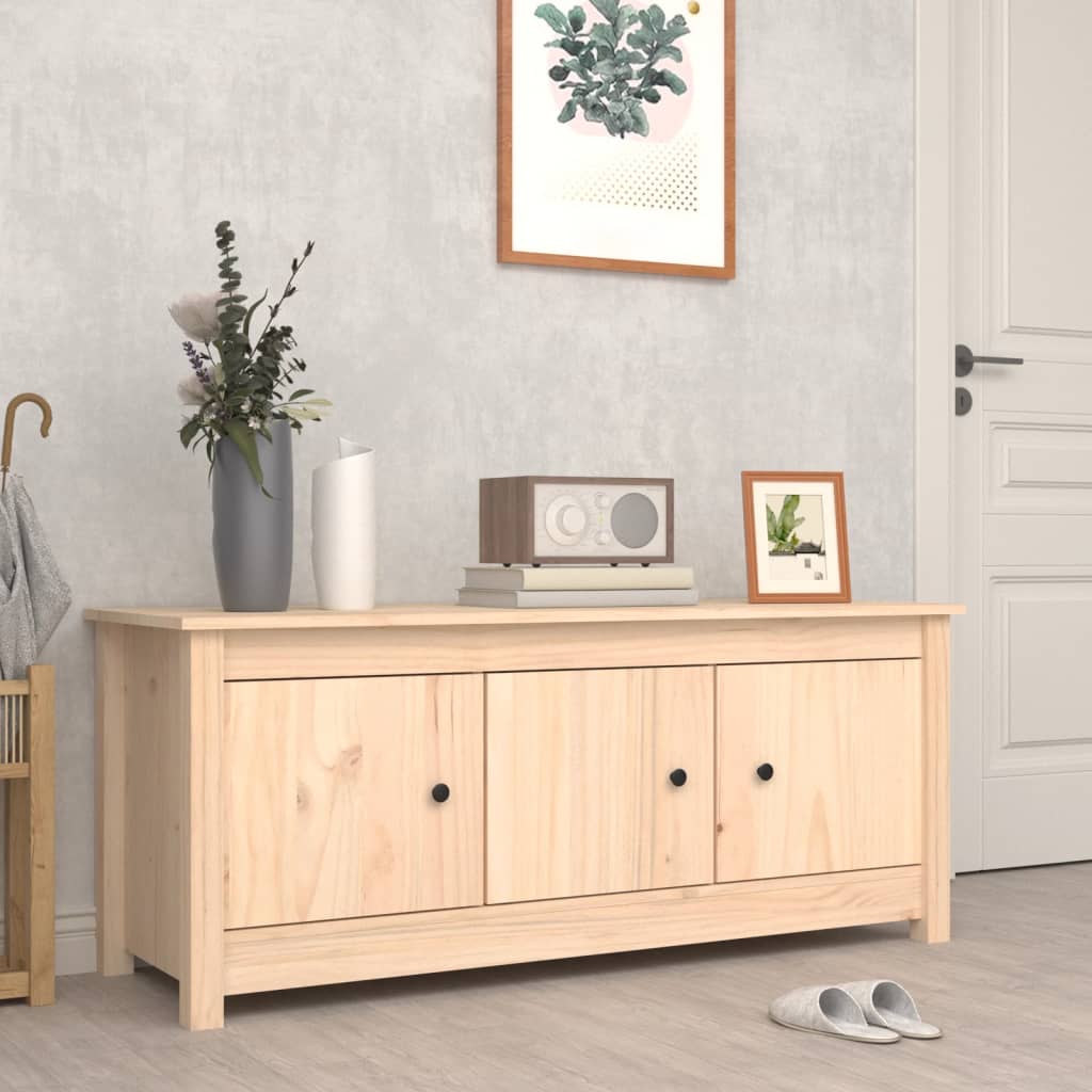 Vidaxl schoenenkast 110x38x45,5 cm massief groenhout