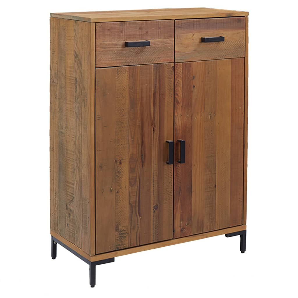 VidaXL Schoenenkast 75x40x110 cm massief groenhout