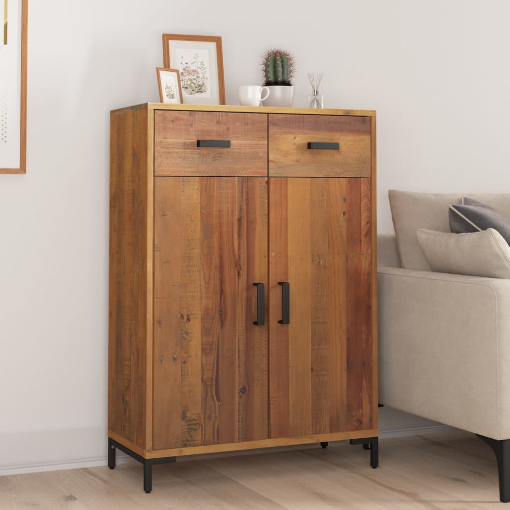 VidaXL Schoenenkast 75x40x110 cm massief groenhout