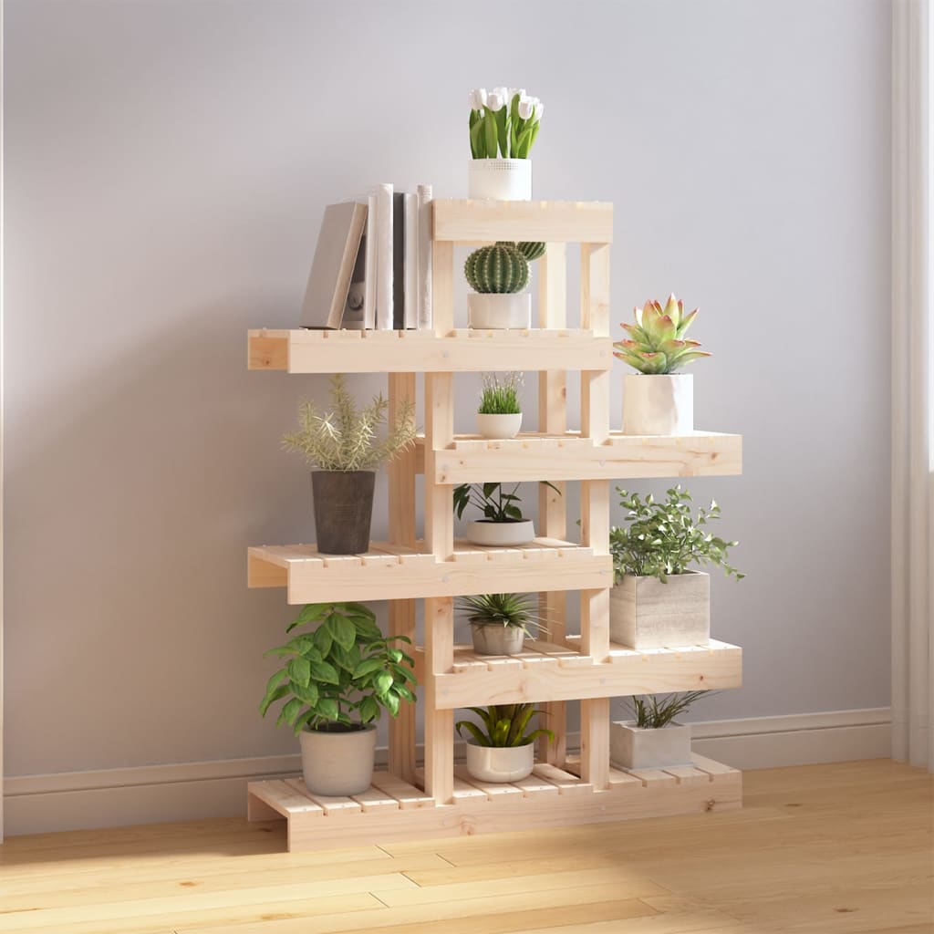 Vidaxl plantenstandaard 85x25x109,5 cm massief groenhout